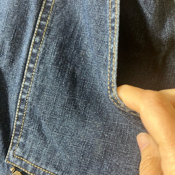 Y2K Utility Denim Skirt 10 V Cargo Pockets Zip Detail Vintage Streetwear Retro - Picture 6 of 10